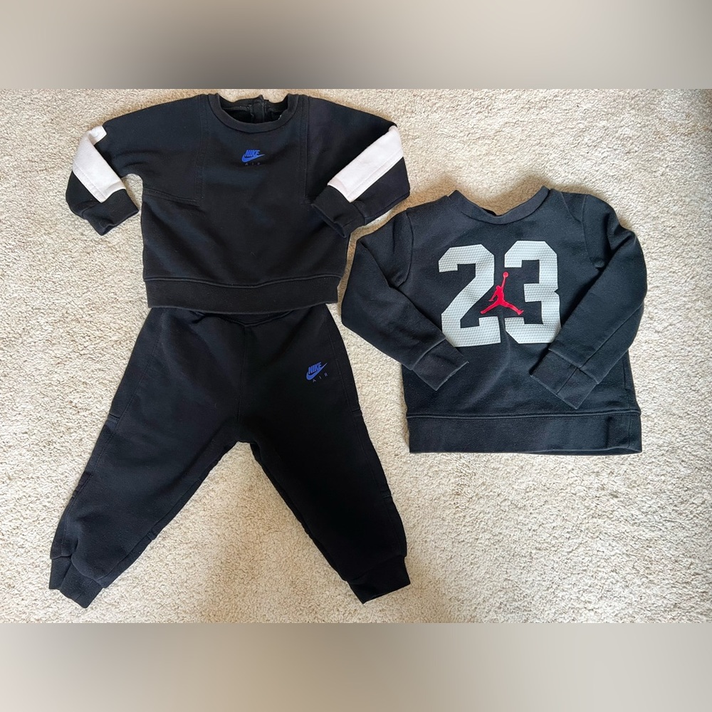 Nike💫Set up & Sweat Shirt (18M, 2T)